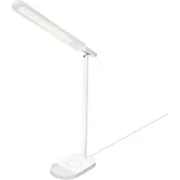 Evelatus Schreibtischlampe EWC07 Weiß mit Kabellosem Ladegerät, USB-Anschluss, 4 Lichtmodi, LED-Tischlampe für Büro, Homeoffice und Schlafzimmer
