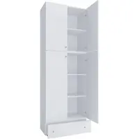 VCM Schuhschrank "XXL Schuhschrank Kleiderschrank Schrank Lona 5f S", weiß, B:70cm T:39cm, Obermaterial: 100% Holz Wood., Schränke, Schuhschrank