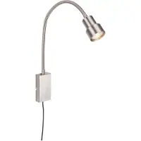 Briloner Wandleuchte Tusi mit Flexarm, nickel