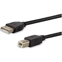 E+p CC 502/2 LOSE, 2,5 m, USB A, USB B, USB 2.0, Männlich/Männlich, Schwarz