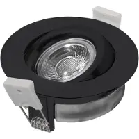 Heitronic DL6809 500953 LED-Einbauleuchte 7 W Warmweiß Schwarz
