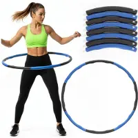 Springos ACTIGET Hula-Hop-Fitness – aus NBR-Kunststoff 88 cm in grau-blauem Farbton