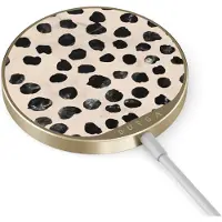 Burga Kabelloses magnetisches Ladegerät - MagSafe und Qi2 - Almond Latte / Gold