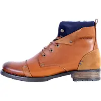 Redskins Stiefeletten Yedos aus Leder mit Schnürung, Reißverschluss, flachem Absatz und runder Schuhspitze