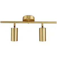 Sensahome FCMX774-A-GD Aufbauspots Gold – 2-flammige Goldene Spots – 50x21 cm – GU10*3W Fassung – Ohne Leuchtmittel