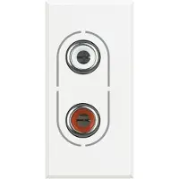 Legrand HD4281 Anschlussdose RCA 2-Fach white