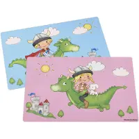 Ritzenhoff & Breker Platzset "Platzset Drache 45 x 30 cm pink", pink, Platzsets, Platzset