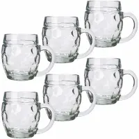 Stölzle Bierkrug STÖLZLE "Bierkrüge Tübinger 500 ml 6er Set transparent", bunt (transparent), 6 tlg., Glas, Trinkgefäße, Bierkrug
