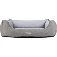 Rewer GmbH TrendPet VitaBed Style orthopädisches Hundebett grau (140x115x30cm)