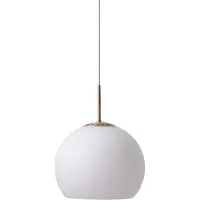 Frandsen Pendellampe Ball, opal weiß, Ø 25 cm, Glas