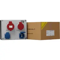 Doktorvolt FRED 32A 16A Gebäudeverteilerkasten 2x230V Steckdosen Mennekes 2343