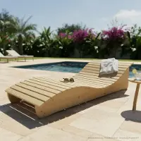 TUGA-Holztech Holzliege Wellenliege Waldsofa Relaxliege Gartenliege "Relax-Gertl" (Fichte) 1-teilig Liegebreite 90cm Himmelsliege