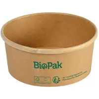 Duni Bowl Ronda SLIM Karton/PLA Braun 350 ml Braun Karton FSC/PLA 117x117x52 | Packung (35 Stück)