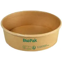 Duni 5x Bowl Ronda WIDE Karton/PLA Braun 500 ml Braun Karton FSC/PLA 150x150x45 | Packung (50 Stück)