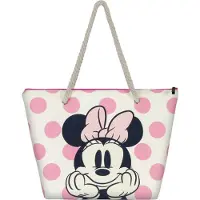 KARACTERMANIA Disney Uni 07036 Soleil Strandtasche Dots, Rosa Dots, Einheitsgröße
