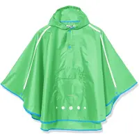 Merkloos Faltbare Regenponcho für Kinder - Uni Regenjacke (Grün 29)