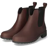 Rieker Damen Gummistiefel Dunkelrot Synthetik Größe: 38