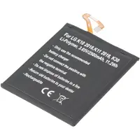 AccuCell Akku passend für LG K10 2018, K11 2018, K30, Li-Polymer, 3,85V, 2900mAh, 11,2Wh, built-in, ohne Werkzeug