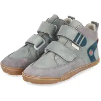 Qnuffs Burschen Barfußschuh KASTANIE Grün Rauleder Größe: 33