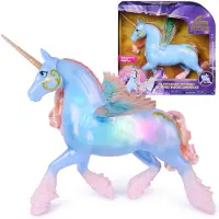 Spin Master Unicorn Academy - Glow Magic Skywind, interaktives Einhorn mit Licht und Sound, magisches Alicorn mit leuchtendem Horn und Flügeln, Spielzeug für Kinder ab 4 Jahren, 4 Jahr(e), Mehrfarbig