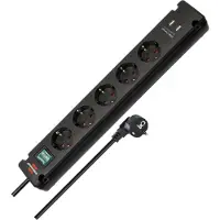 Brennenstuhl Bremounta, 3 m, Drinnen, Typ F, Type F (CEE 7/4), IP20, Schwarz