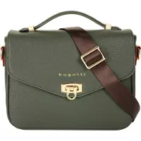 Bugatti Schultertasche Umhängetasche Ella Classic Bag Olive olivgrün