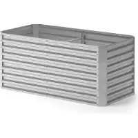 OK-Living Hochbeet Silber 180 x 90 cm, Model 54721