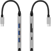 Swissten USB jagaja USB-C Hub 6in1