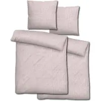Sleezzz Doppelpack Musselin Bettwäsche rosé 155 x 220 cm + 80 x 80 cm