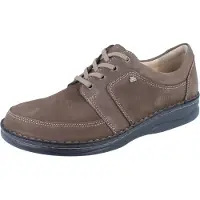 Finn Comfort Norwich Herren Halbschuhe braun Nubukleder - Größe: UK 10