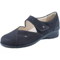 Finn Comfort Aquila Damen Ballerina schwarz Nubukleder - Größe: UK 4