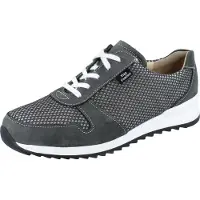 Finn Comfort Sidonia Damen Schnürschuhe grau Nubukleder - Größe: UK 3,5