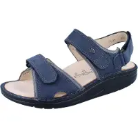 Finn Comfort FINNAMIC Yuma Damen Sandale blau Nubukleder - Größe: 36