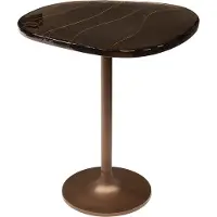 KAWOLA Beistelltisch DARI M Glas kupfer