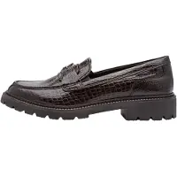 Tamaris Damen Slipper Mokassin mit Blockabsatz und runder Spitze