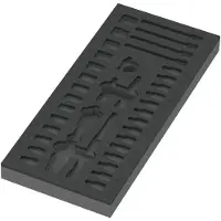 Wera 9820 Schaumstoffeinlage 8000 A Zyklop Knarre 1/4" Set 1, ohne Werkzeug - 05137320001
