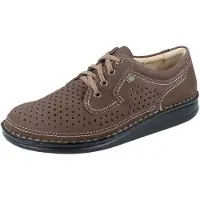 Finn Comfort Baden Herren Schnürschuhe braun Nubukleder - Größe: 39