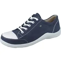 Finn Comfort Soho Damen Schnürschuhe blau Nubukleder - Größe: 43