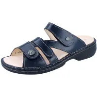 Finn Comfort Ventura Soft Damen Pantolette blau Glattleder - Größe: 35