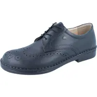Finn Comfort Budapest Herren Halbschuhe schwarz Glattleder - Größe: UK 11,5