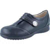 Finn Comfort Galway Damen Kletthalbschuhe schwarz Glattleder - Größe: UK 4,5