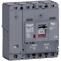Hager HMS041DC Leistungsschalter h3+ P160 TM ADJ 4P4D N0-100% 40A 50kA CTC
