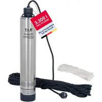 T.I.P. Tiefbrunnenpumpe AJ 4 Plus 55/50, Fördermenge max. 3.300 l/h, Leistung: 800W, Förderhöhe max. 50 m