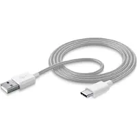 Cellularline Stylecolor Cable 100cm - USB-C, 1 m, USB A, Weiß