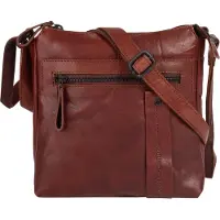Spikes & Sparrow Umhängetasche "Herren, Damen echt Leder", Damen, Gr. B/H/T: 23cm x 21cm x 7cm onesize, braun (cognac), Leder, Taschen Umhängetasche, echt Leder