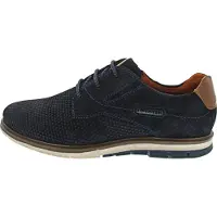 Bugatti Simone Comf. Herrenschuhe Schnürschuhe Blau Freizeit