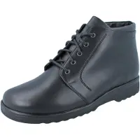 Ganter Eric H Herren Schnürstiefelette schwarz Glattleder Lammfell - Größe: UK 7,5