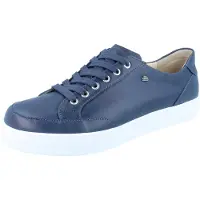 Finn Comfort Brandon Herren Sneaker blau Glattleder - Größe: UK 9,5