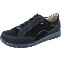 Finn Comfort FinnPlus Osorno Herren Halbschuhe schwarz Nubukleder - Größe: 41