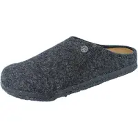 Birkenstock Zermatt Herren Hausschuhe grau Filz - Größe: 41